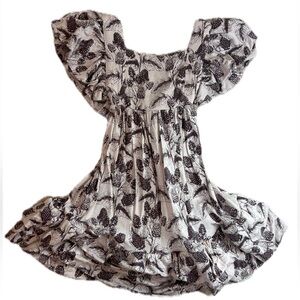 Kate Quinn ruffle strap blackberry dress- modal